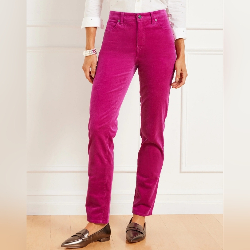 Women's White house black market fuchsia pink slim ankle pants